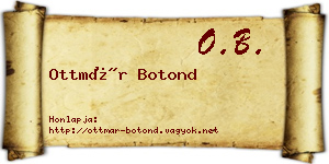 Ottmár Botond névjegykártya